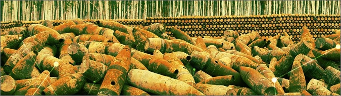 Image of discarded missiles