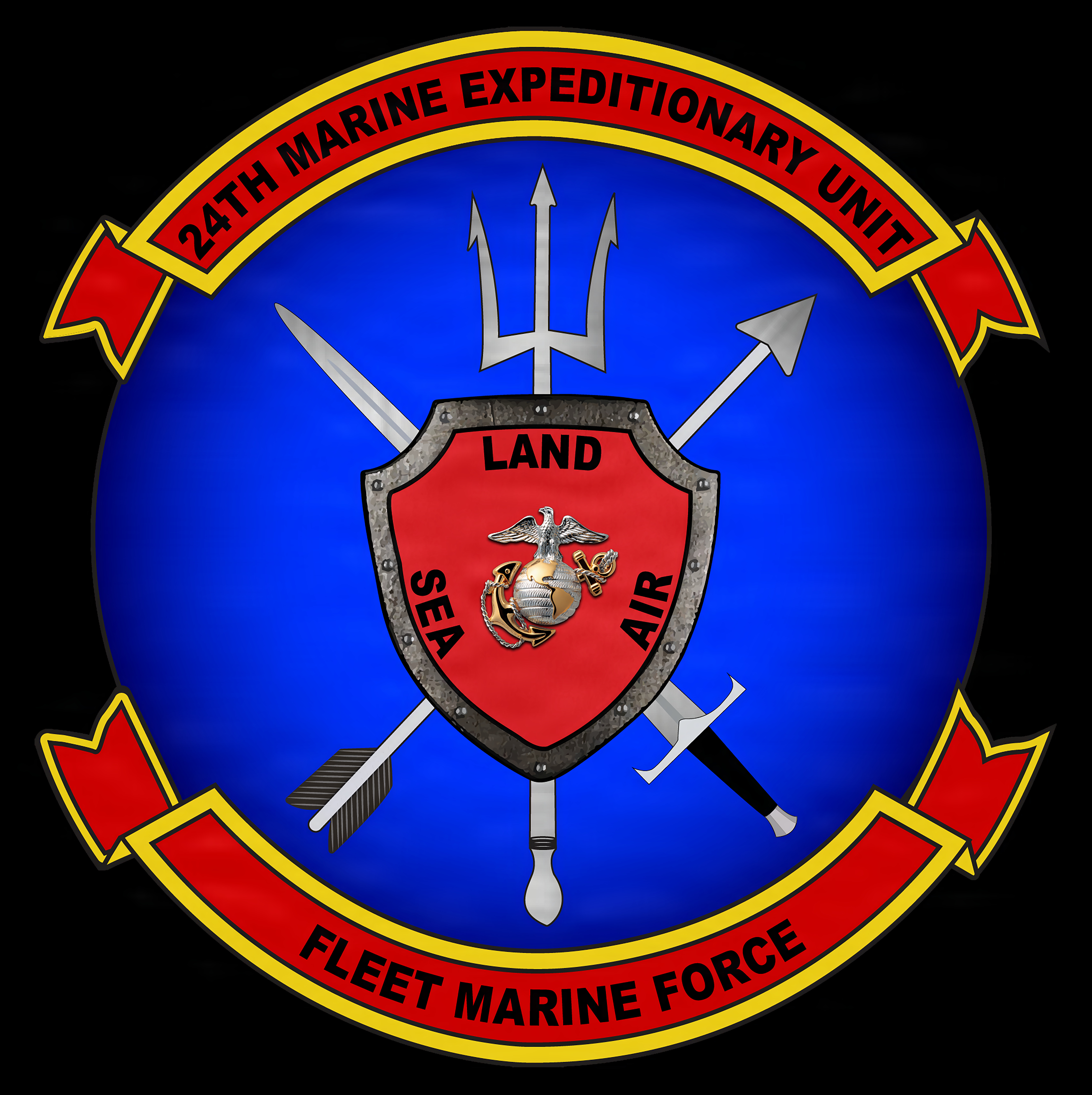 The official command seal for the 24th Marine Expeditionary Unit.