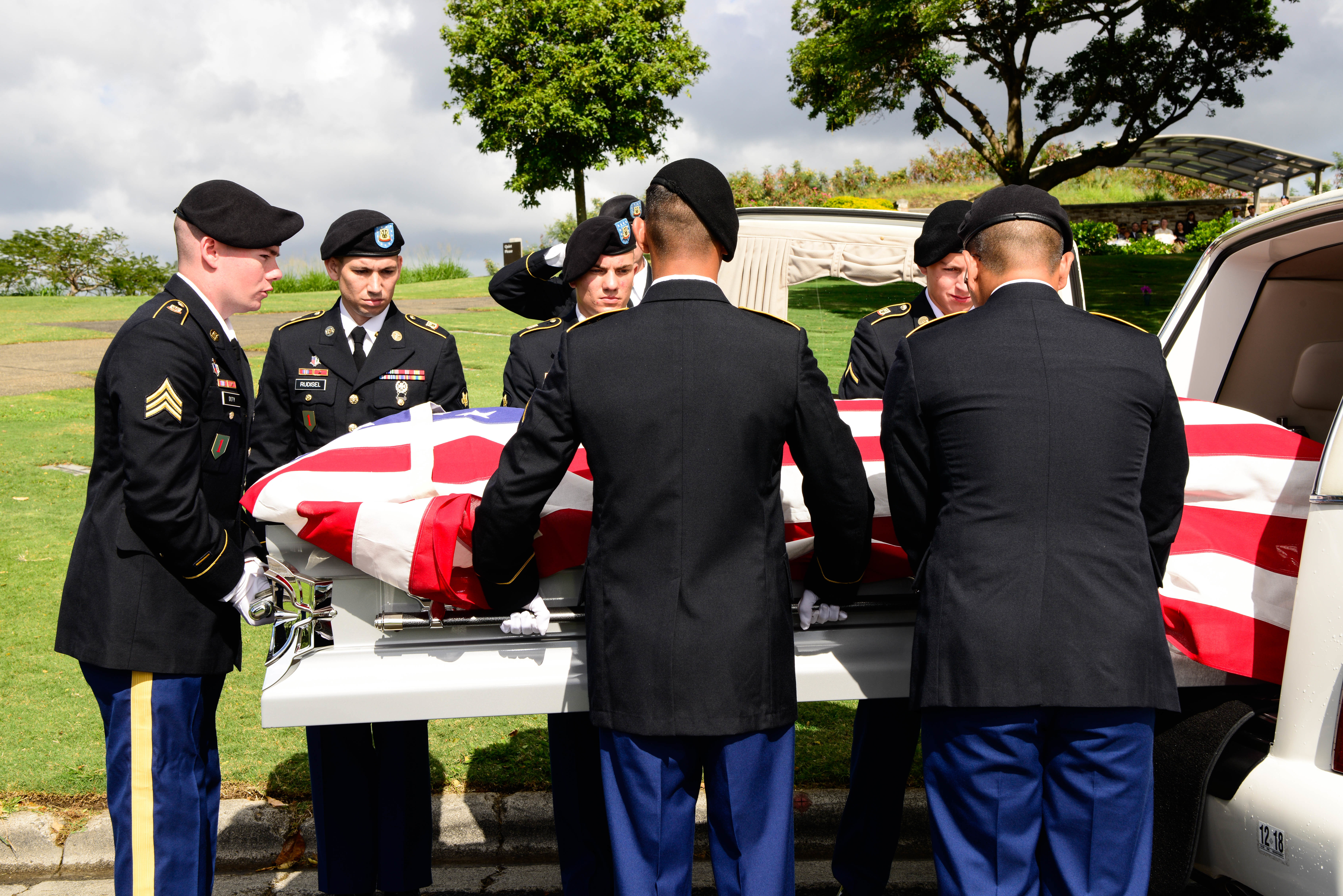 Funeral of U.S. Army Pfc. Albert E. Atkins