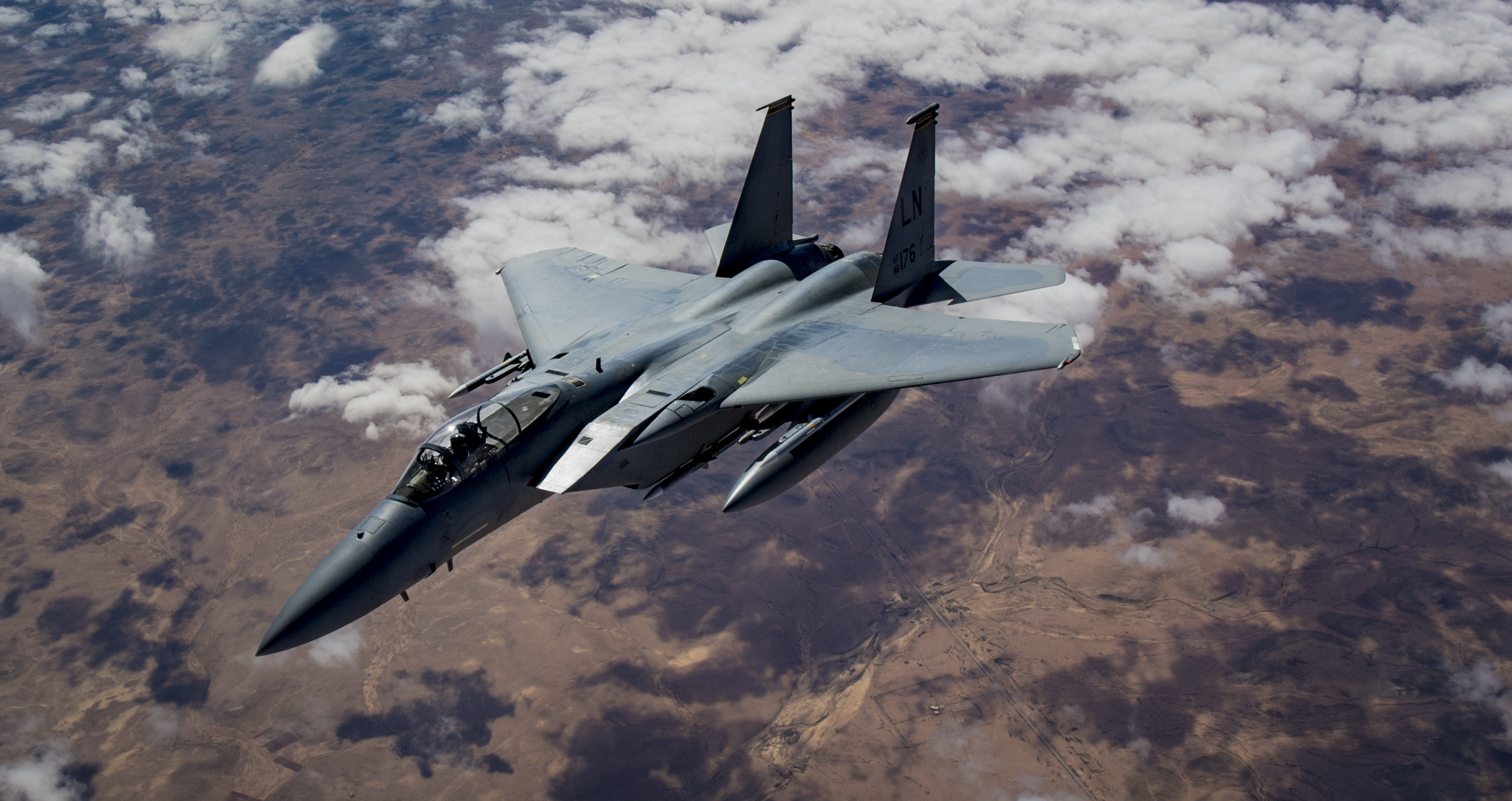 F-15C Eagles Fly in Support of CJTF-OIR