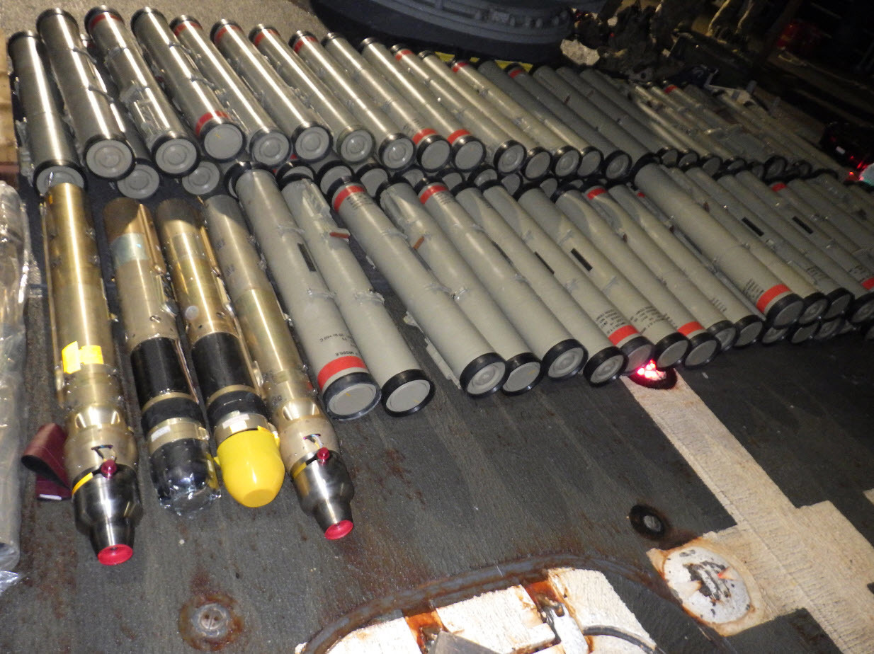 Normandy intercepts an illicit shipment of advanced weapons