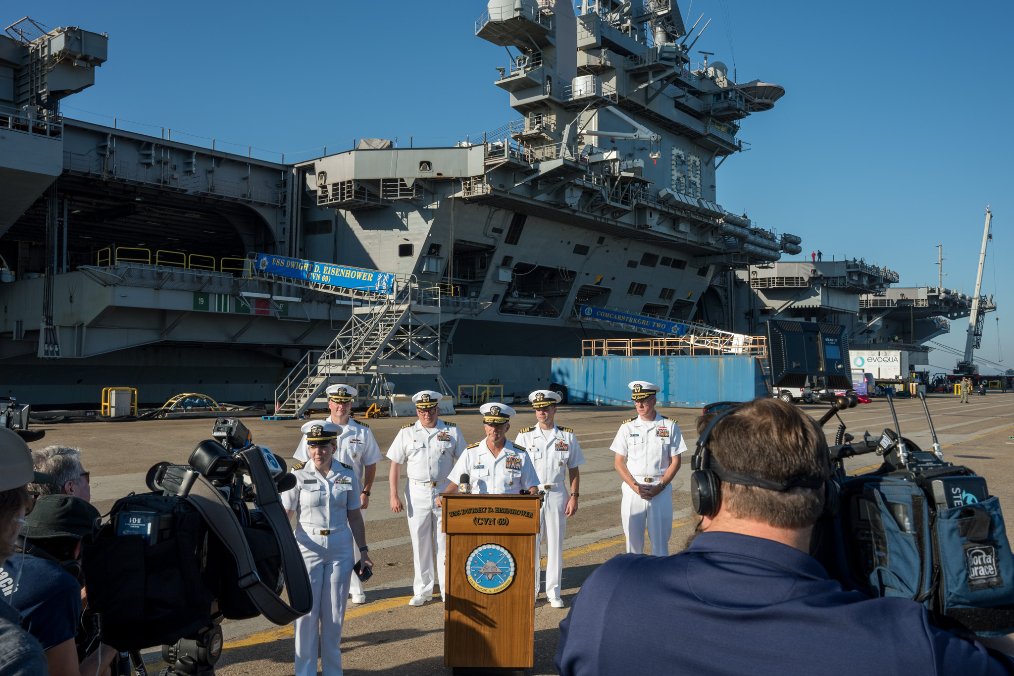 USS Dwight D. Eisenhower Carrier Strike Group Prepares to Deploy